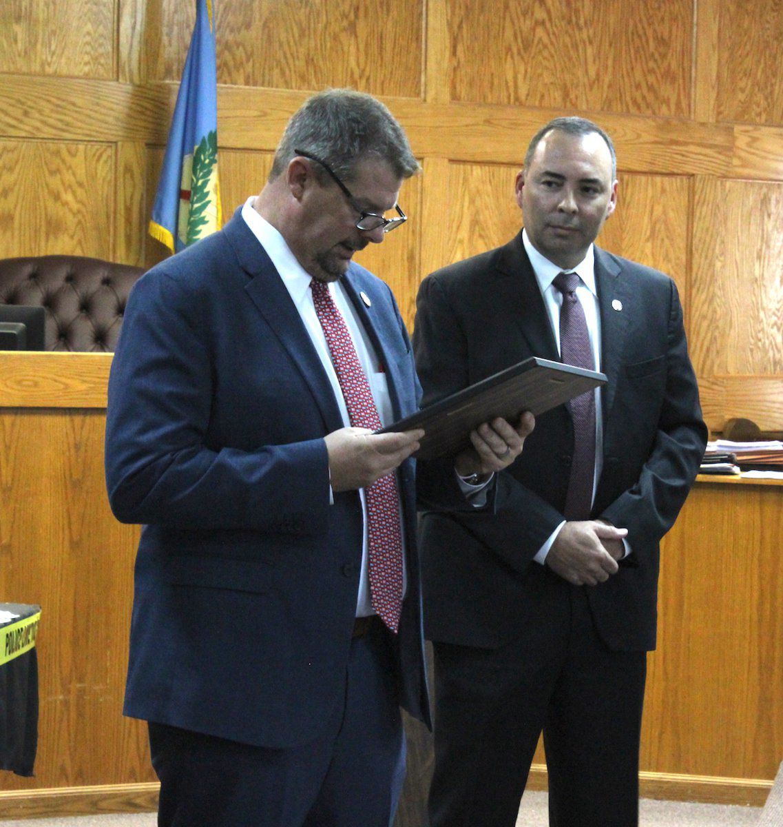 Area law officials honored by district attorney